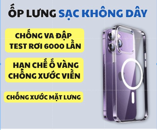 Ốp lưng sạc không dây tặng kèm